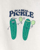 Baby Boy Pickleball Polo Shirt - Green/Ivory, image 3 of 4 slides
