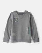 Boys DayDream Fleece Gaming Pullover Sweatshirt - Grey, image 1 of 3 slides