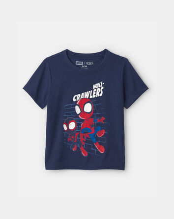 Toddler Boy 2-Piece &copy;Marvel Spider-Man Short-Sleeve Pajama Set - Blue/Grey, 