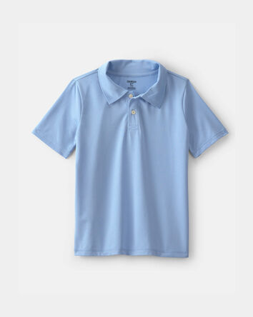 Boys Uniform Active Polo Shirt - Blue, 