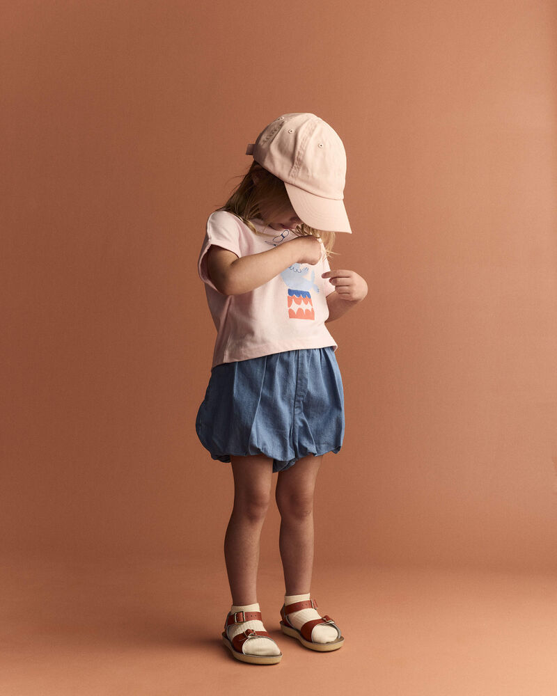 Toddler Girl Breezy High-Low Top in Circus Print - Pink, image 4 of 6 slides