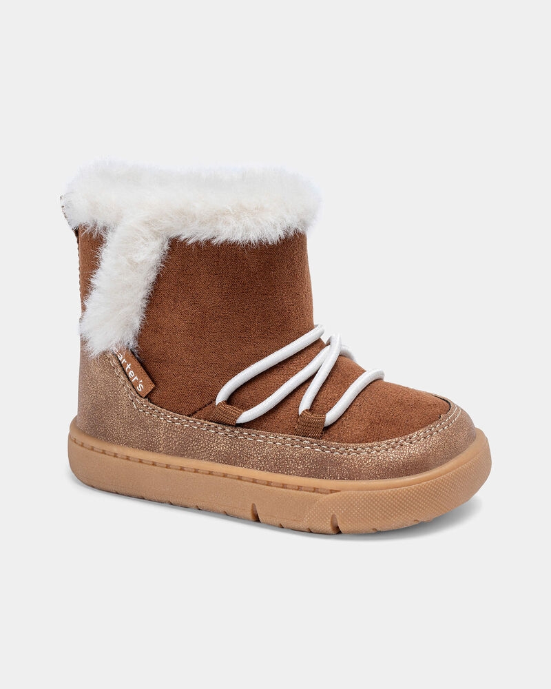 Baby Girl Every Step&reg; First Walker Boots - Khaki, image 1 of 6 slides