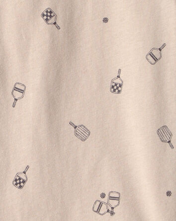 Kids Pickleball T-Shirt - Brown, 