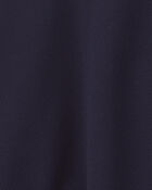 Toddler Girl Uniform Piqu&eacute; Short-Sleeve Dress - Navy, image 3 of 4 slides