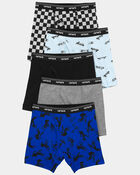 Boys 5-Pack Checker Print Boxer Brief Underwear, image 1 of 2 slides