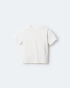 Toddler Short-Sleeve Relaxed Tee - Cream, image 2 of 6 slides