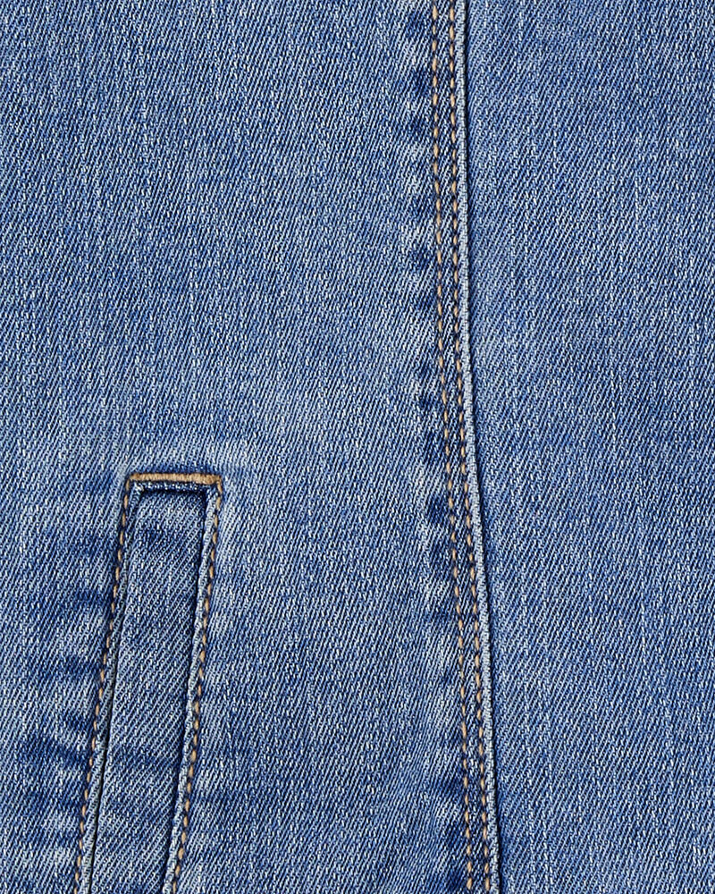 Baby Girl Denim Jacket - Medium Wash, image 2 of 2 slides