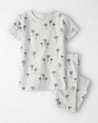 Baby 2-Piece Organic Cotton Pajamas in Palm Trees, image 1 of 4 slides