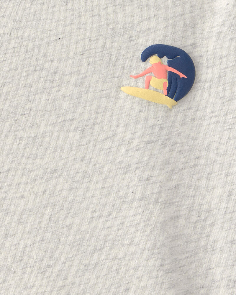 Toddler Boy Surfer Graphic Tee - Grey, image 3 of 4 slides