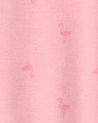 Baby Girl Flamingo 100% Cotton Snug Fit 1-Piece Pajama - Pink, image 3 of 5 slides