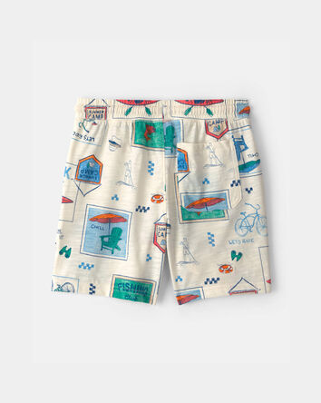 Boys Camp Shorts - Cream, 