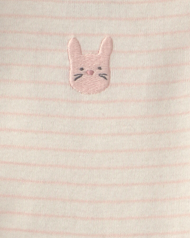 Baby Girl 3-Piece Bunny Terry Layering Set - Pink, image 4 of 6 slides