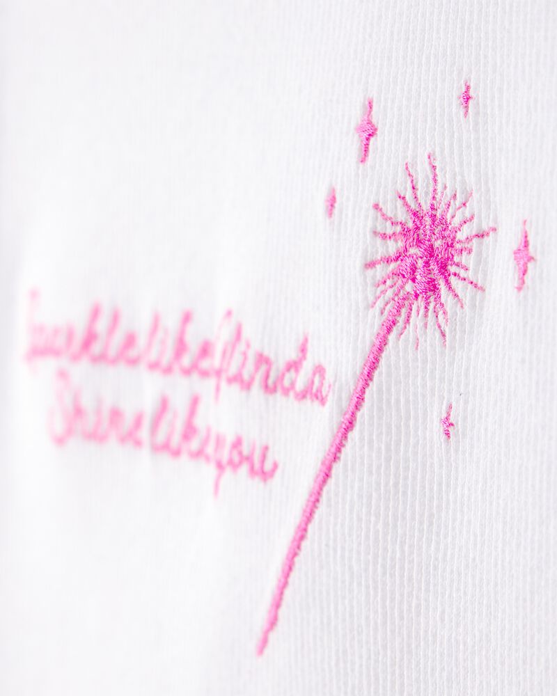 Girls Wicked Glinda Rib Top - White, image 2 of 4 slides