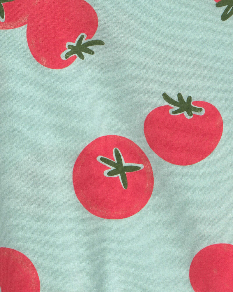 Toddler Tomato Tee - Green/Red, image 4 of 5 slides