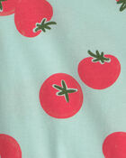 Toddler Tomato Tee - Green/Red, image 4 of 5 slides