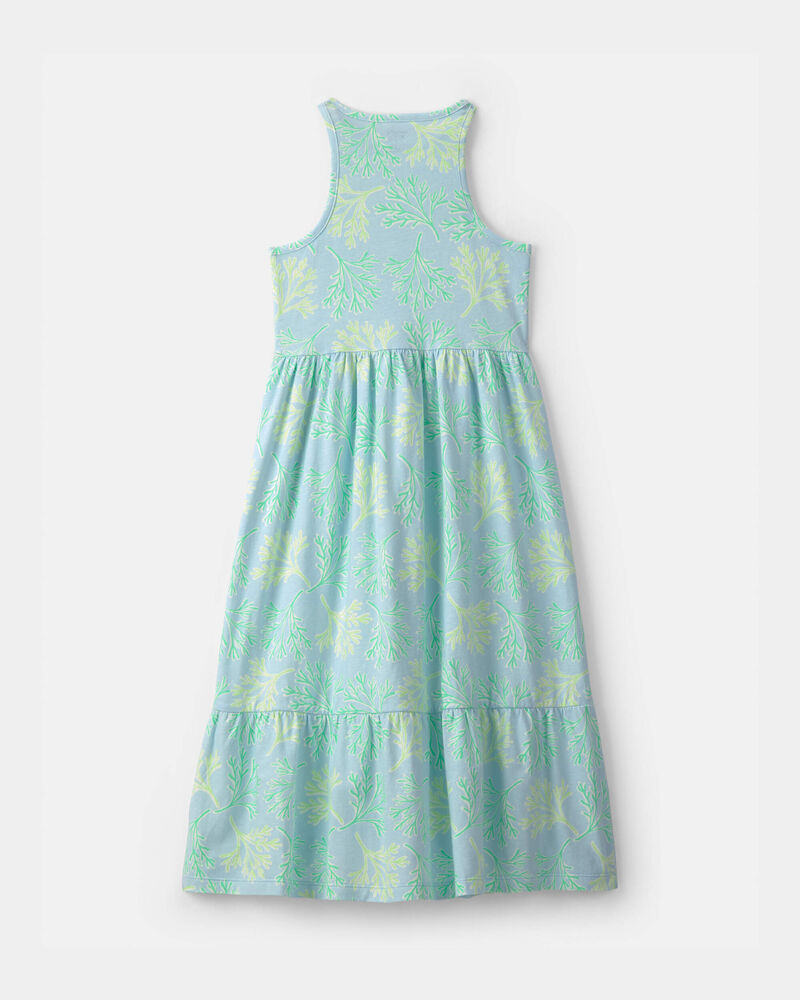 Girls Coral Reef Sleeveless Maxi Dress - Blue/Green, image 2 of 4 slides