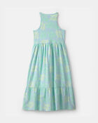 Girls Coral Reef Sleeveless Maxi Dress - Blue/Green, image 2 of 4 slides