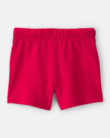 Toddler Boy French Terry Shorts - Red, 