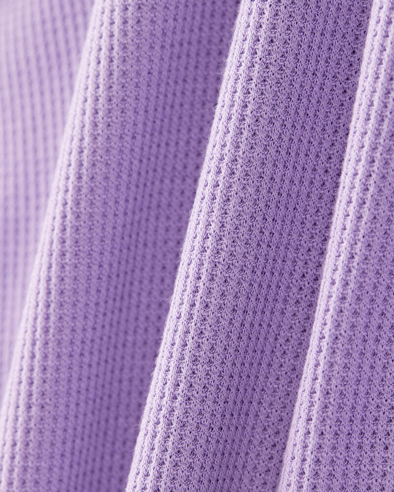 Girls PurelySoft Long-Sleeve 2-Piece Pajamas - Purple, image 2 of 5 slides