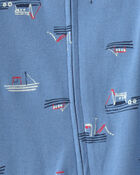 Baby Boy 2-Pack Boat Sleep & Play Pajamas - Blue, image 3 of 5 slides