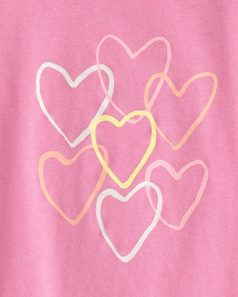 Toddler Girl Heart Graphic Tee - Pink, image 2 of 3 slides