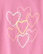 Toddler Girl Heart Graphic Tee - Pink, image 2 of 3 slides