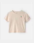 Toddler Girl 'Where the Sun Never Sets' Graphic Tee - Cream, image 1 of 5 slides