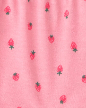 Toddler Girl 2-Piece Strawberry Sleeveless Pajama Set - Pink, 