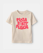 Toddler Pizza Graphic Tee - Cream, image 1 of 3 slides