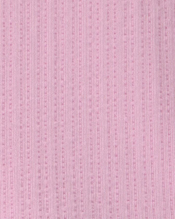 Baby Girl 3-Piece Textured Top & Short Set - Pink, 