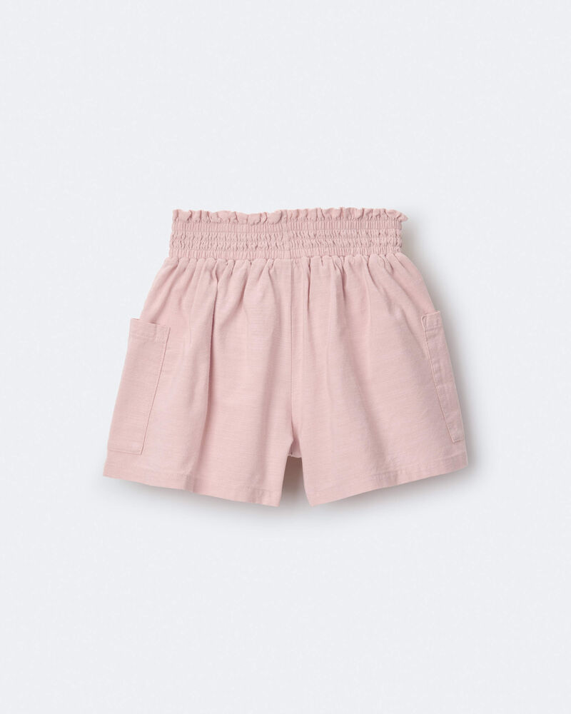 Toddler Girl Swing Shorts with Pockets - Light Pink, image 6 of 7 slides