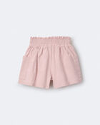 Toddler Girl Swing Shorts with Pockets - Light Pink, image 6 of 7 slides