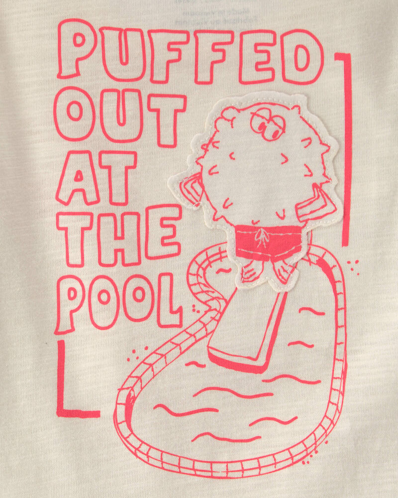 Baby Boy Puffer Fish Graphic Tank - Cream, image 4 of 5 slides