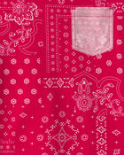 Boys Bandana Pocket Tee - Red, image 2 of 3 slides