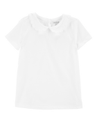 Toddler Scalloped Peter Pan Collar Jersey Tee, image 1 of 3 slides