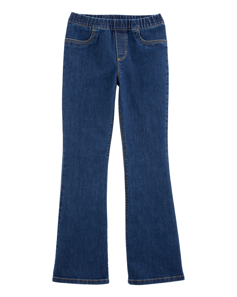Kid Flare Pull-On Denim Jeans, image 1 of 5 slides