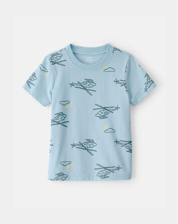 Toddler Boy Helicopter T-Shirt - Blue, 