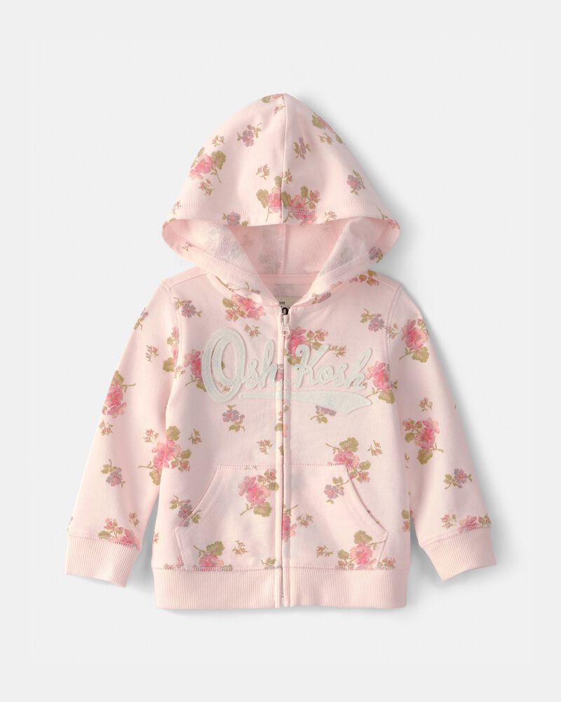 Baby Girl 3-Piece Floral OshKosh Logo Layering Set - Pink, image 8 of 10 slides