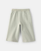 Baby Girl French Terry Drawstring Pants - Green, image 2 of 4 slides
