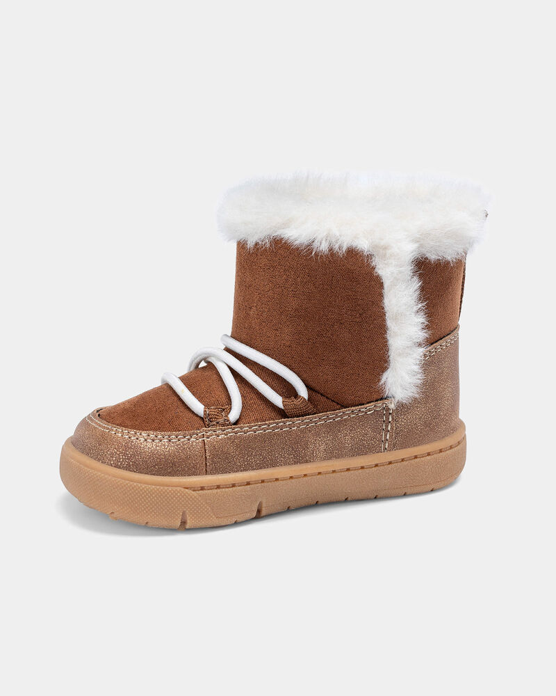 Baby Girl Every Step&reg; First Walker Boots - Khaki, image 6 of 6 slides