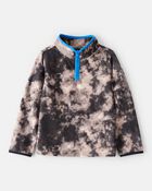 Boys Tie Dye Microfleece Quarter-Zip Pullover , image 1 of 3 slides