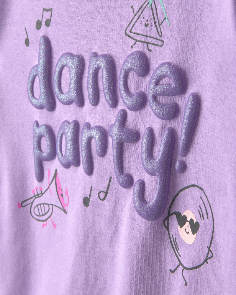 Baby Girl Dance 100% Cotton 4-Piece Pajama Set - Purple/Ivory, image 2 of 5 slides