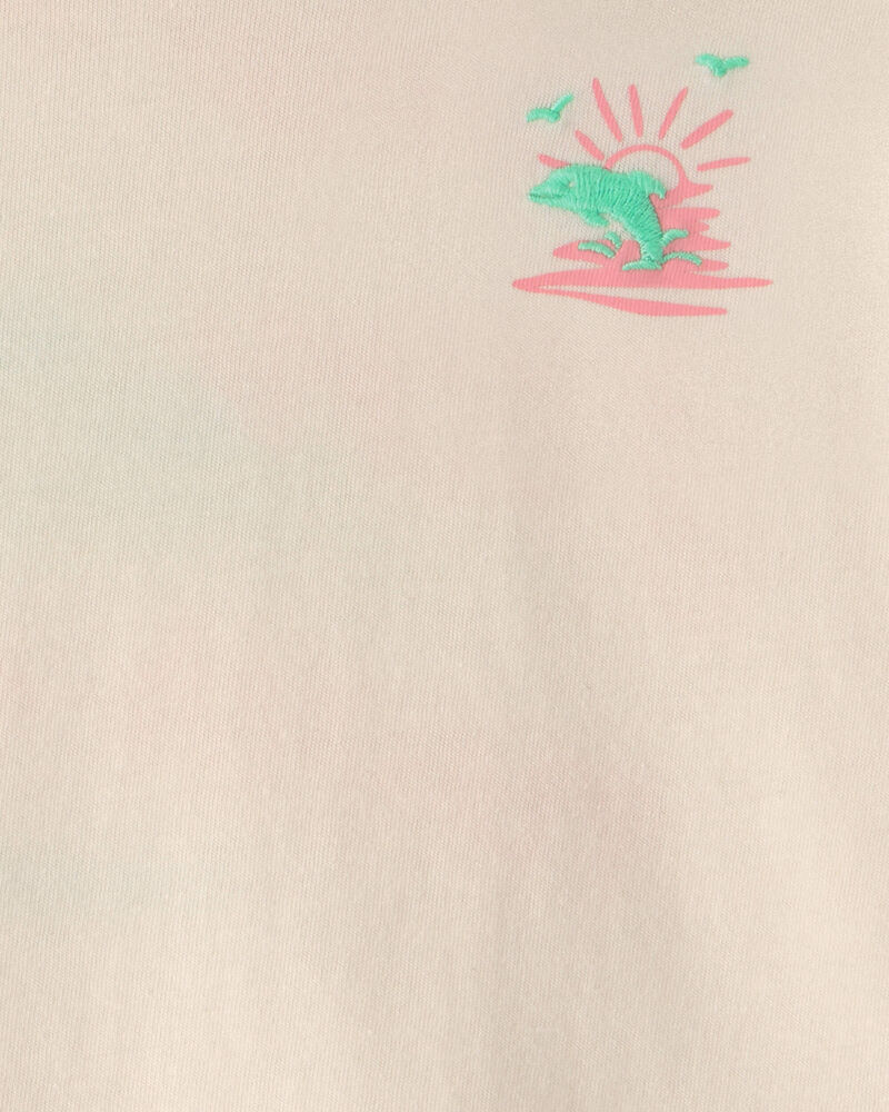 Baby Girl 'Where the Sun Never Sets' Graphic Tee - Cream, image 3 of 5 slides