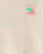 Baby Girl 'Where the Sun Never Sets' Graphic Tee - Cream, image 3 of 5 slides