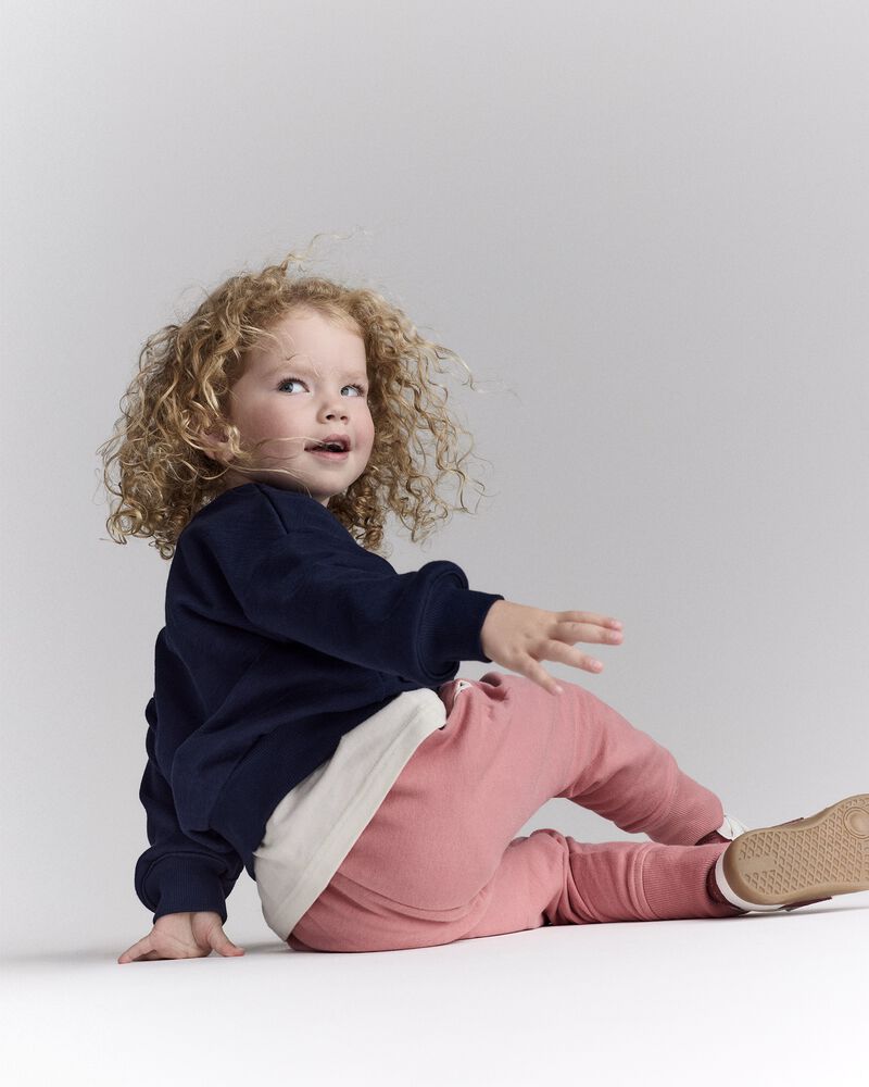 Toddler Otter Sweatshirt&trade; with Pockets- Navy, image 3 of 6 slides