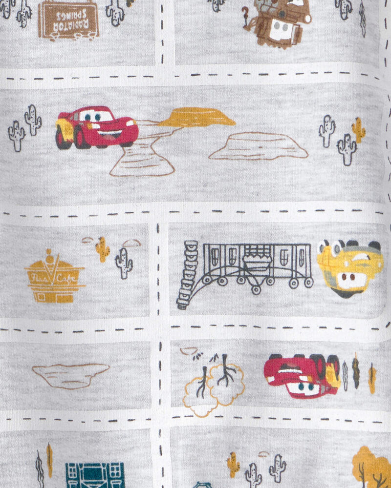 Toddler Boy 2-Piece &copy;Disney/Pixar Cars French Terry Top & Short Set - Grey, image 2 of 2 slides