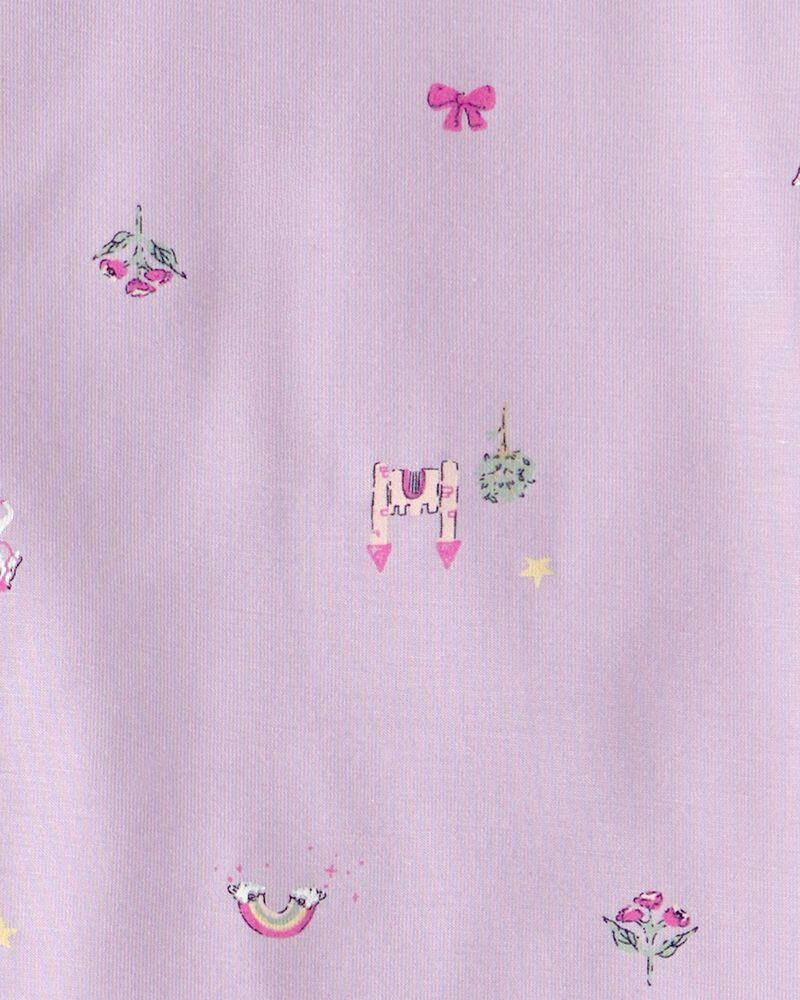 Toddler Girl Fairytale PurelySoft 2-Piece Pajama Set - Purple, image 4 of 7 slides