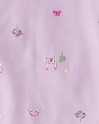 Toddler Girl Fairytale PurelySoft 2-Piece Pajama Set - Purple, image 4 of 7 slides