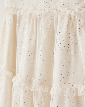 Toddler Girl Tulle Dress - Cream, 
