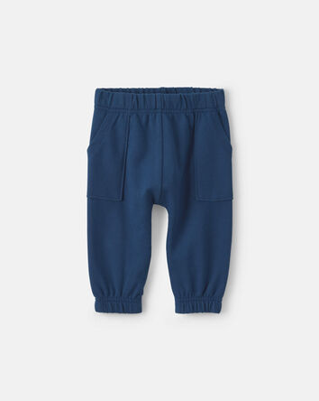Baby Boy 3-Piece Bodysuit & Pant Set - Navy Blue/Cream, 